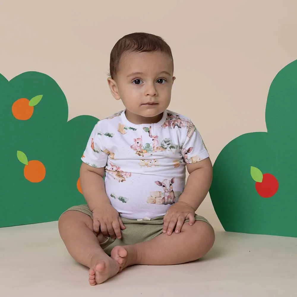 Farm Short Sleeve Organic Bodysuit