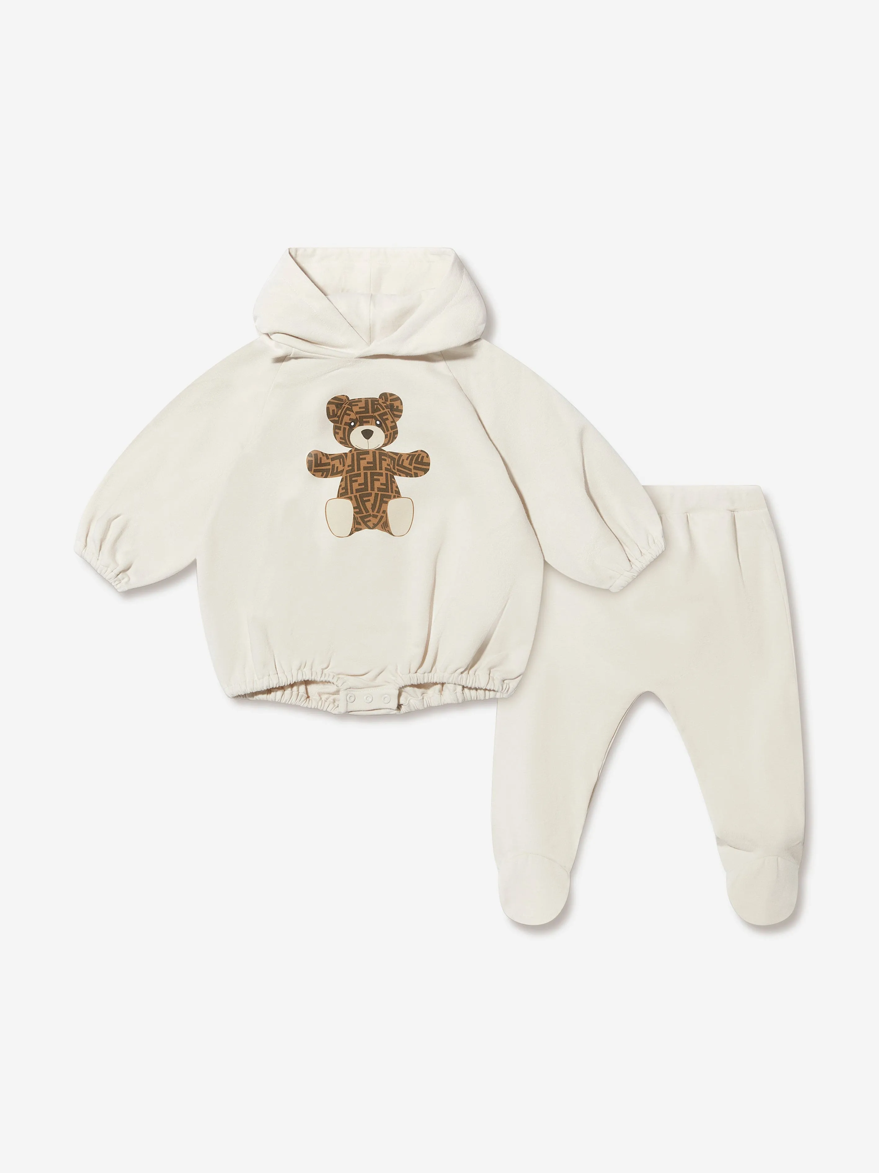 Fendi Baby Sweater And Leggings Set in Beige