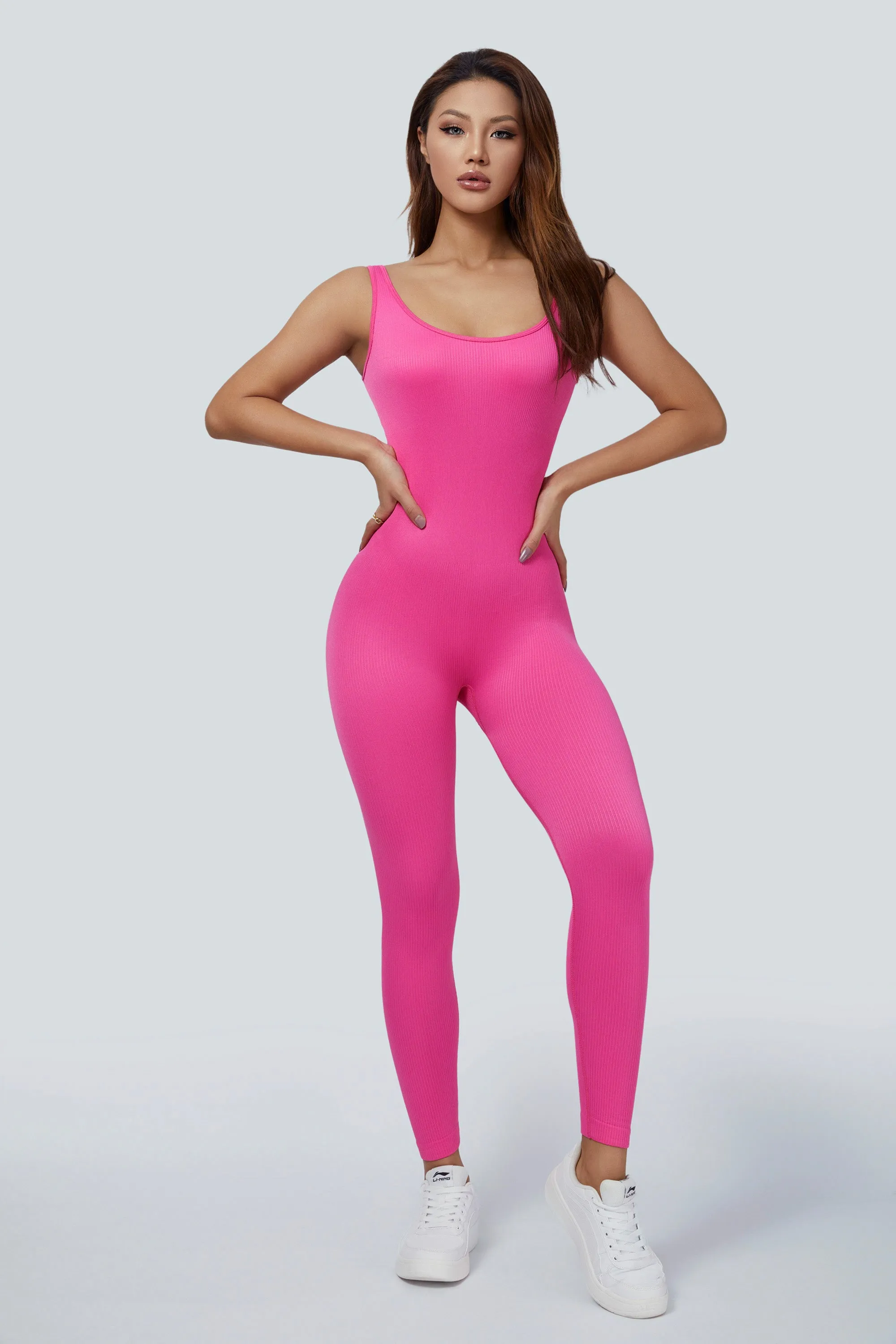 Fitted Seamless Tank Jumpsuits