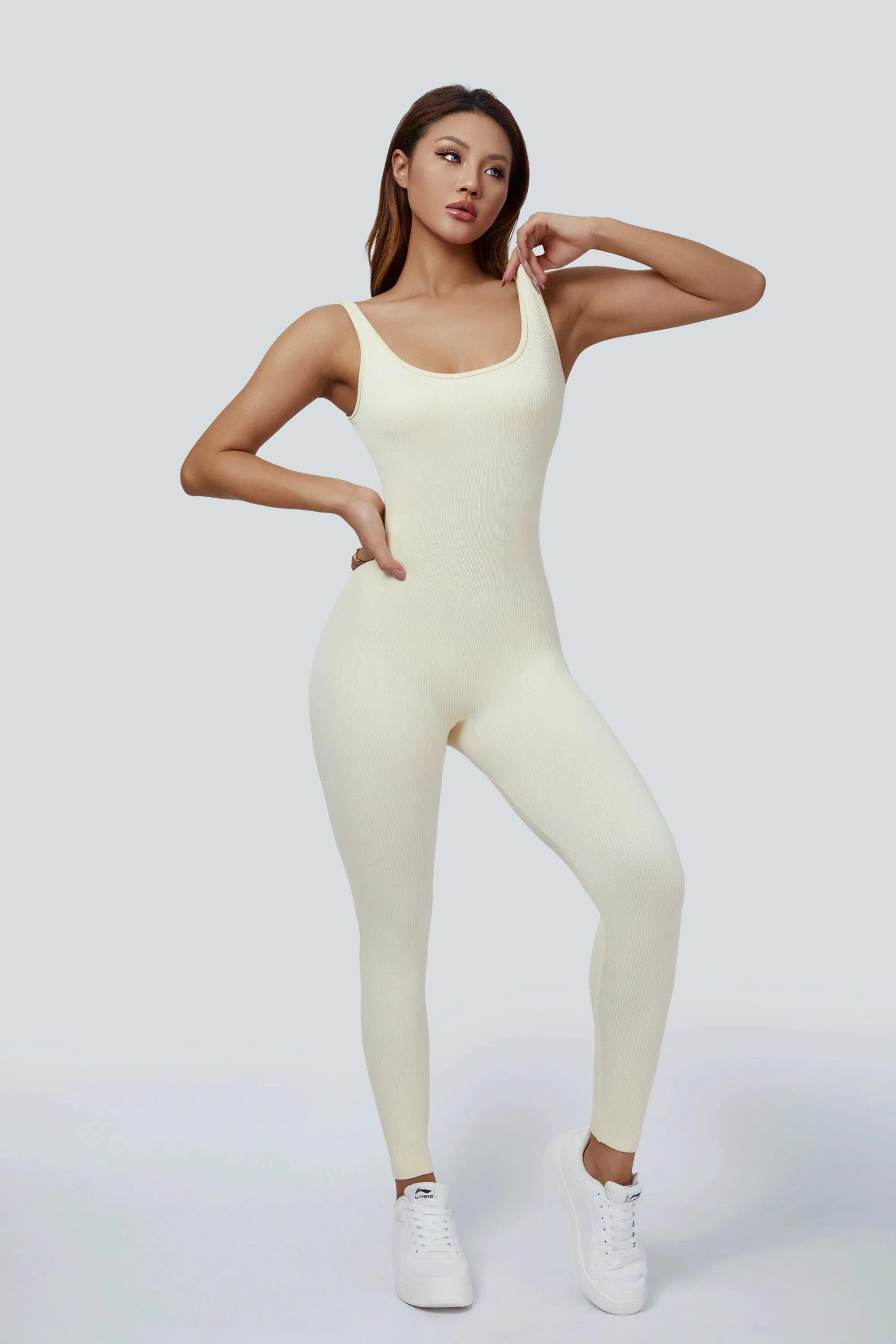 Fitted Seamless Tank Jumpsuits