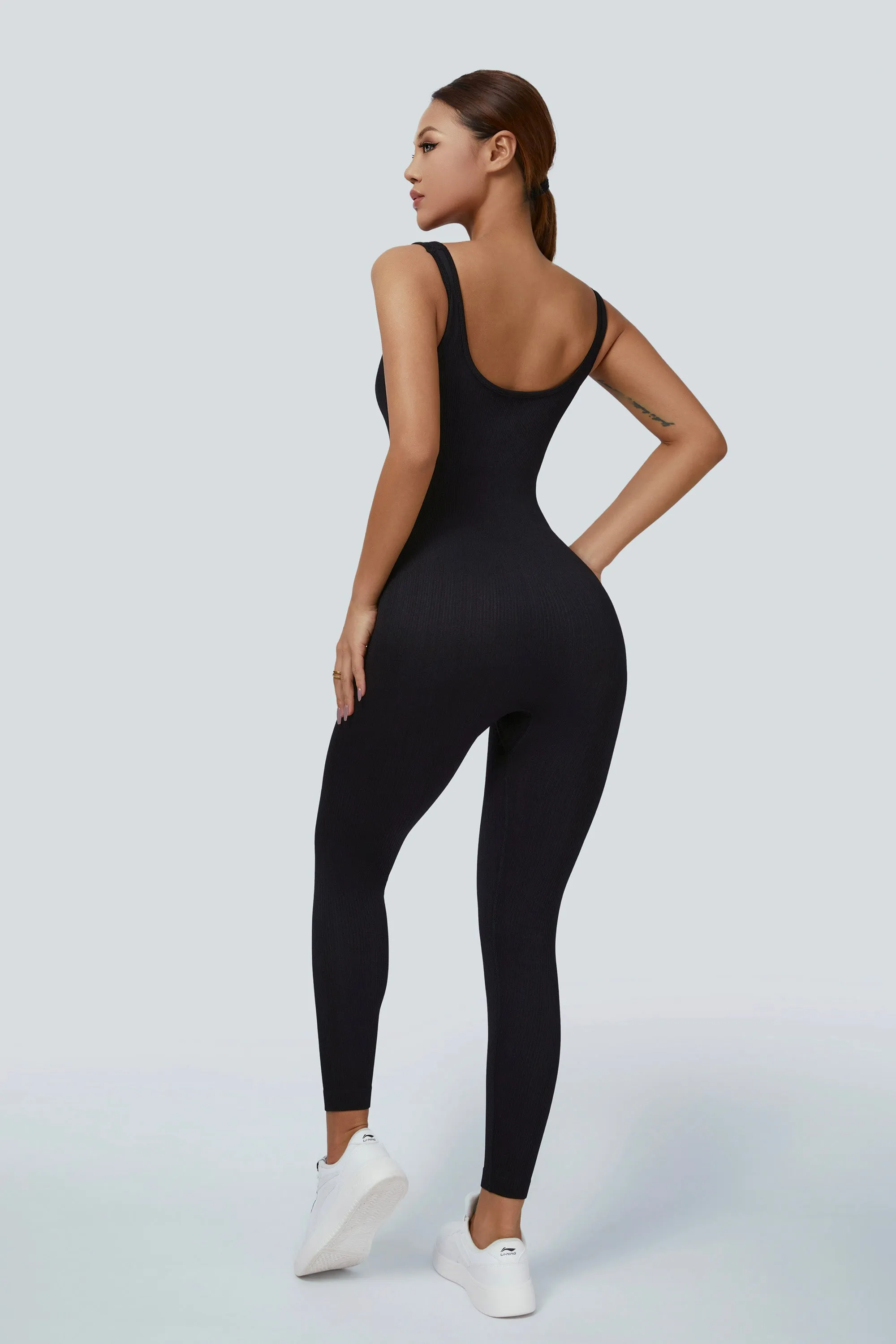 Fitted Seamless Tank Jumpsuits