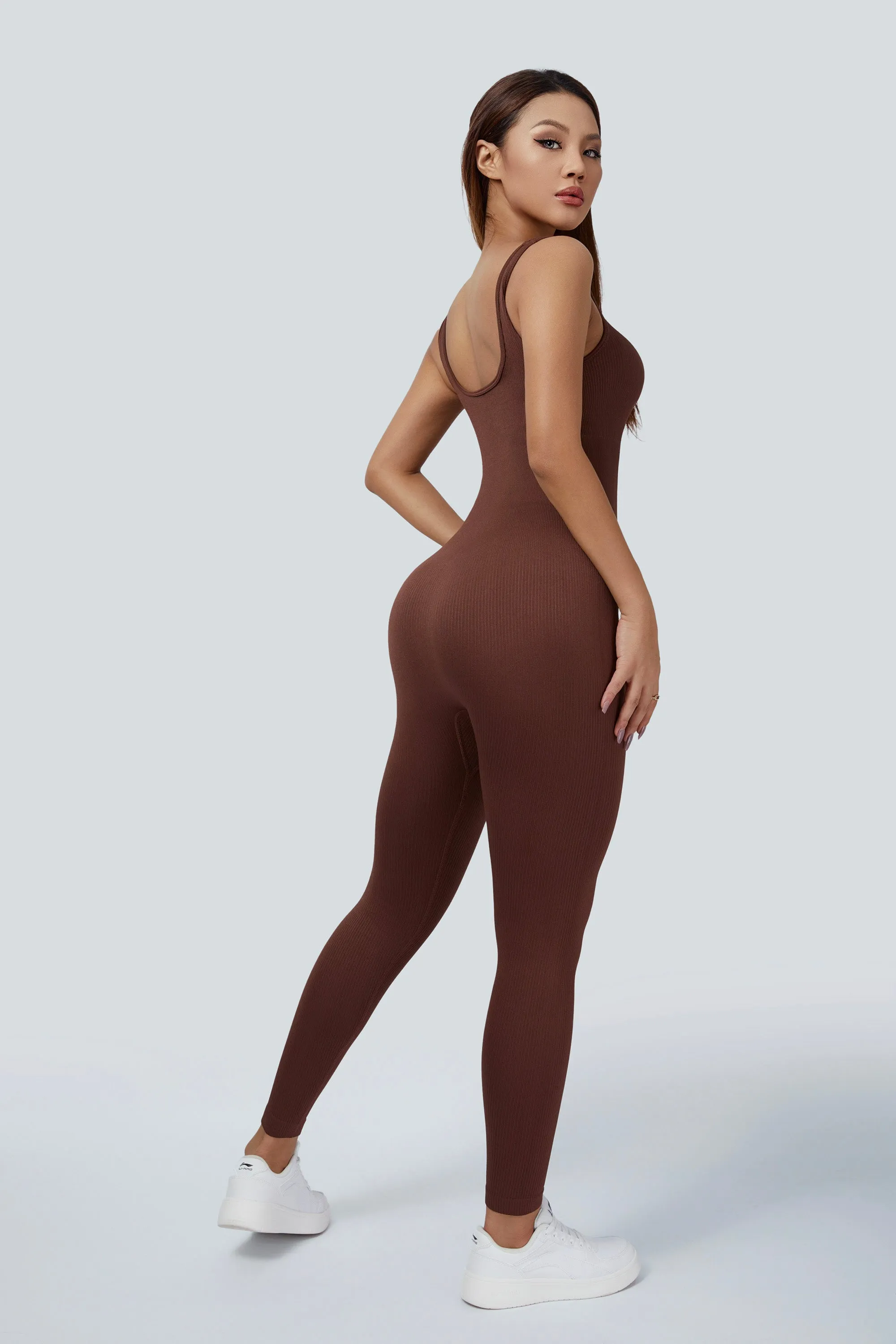 Fitted Seamless Tank Jumpsuits