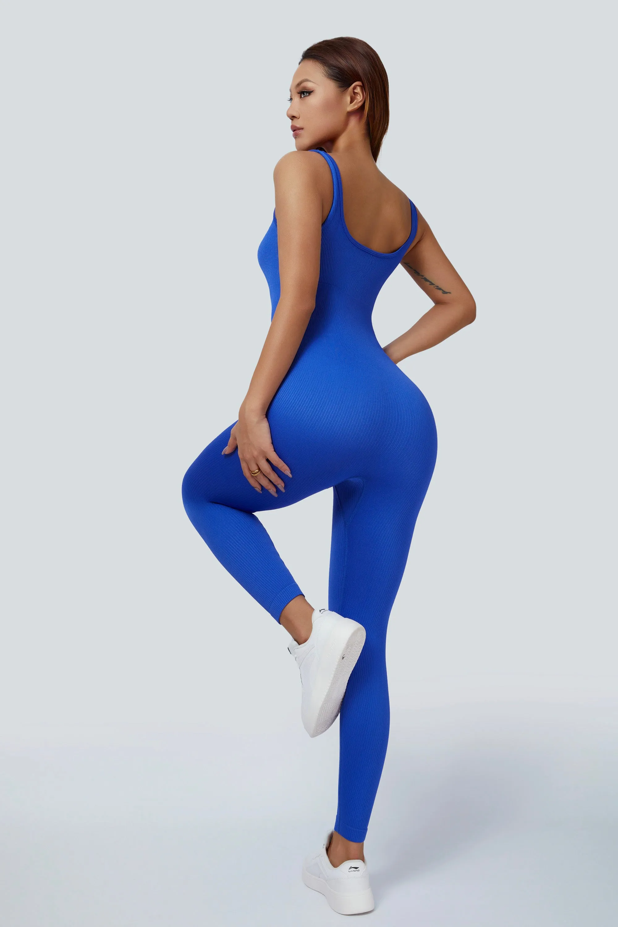 Fitted Seamless Tank Jumpsuits