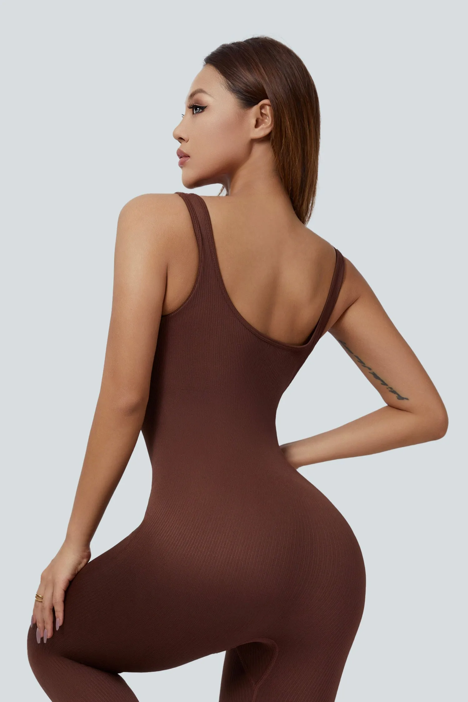 Fitted Seamless Tank Jumpsuits