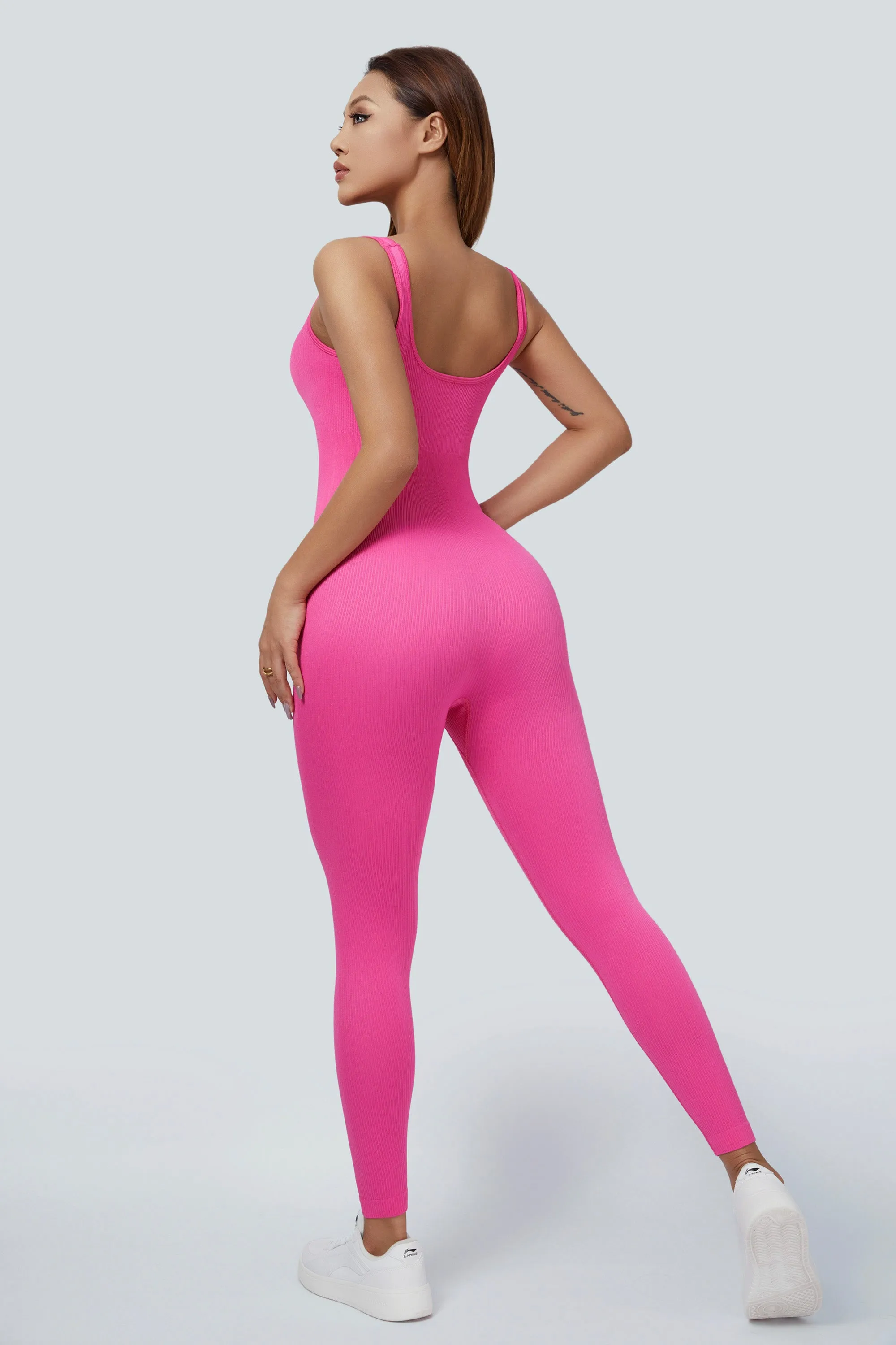 Fitted Seamless Tank Jumpsuits