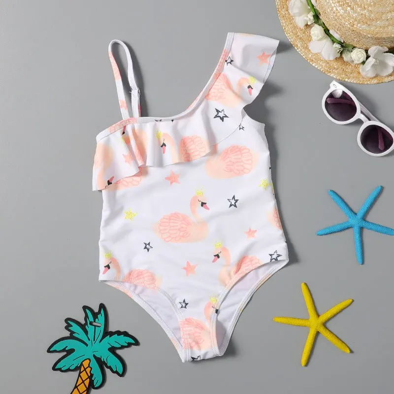 Flamingo Fling Girls Swimsuit