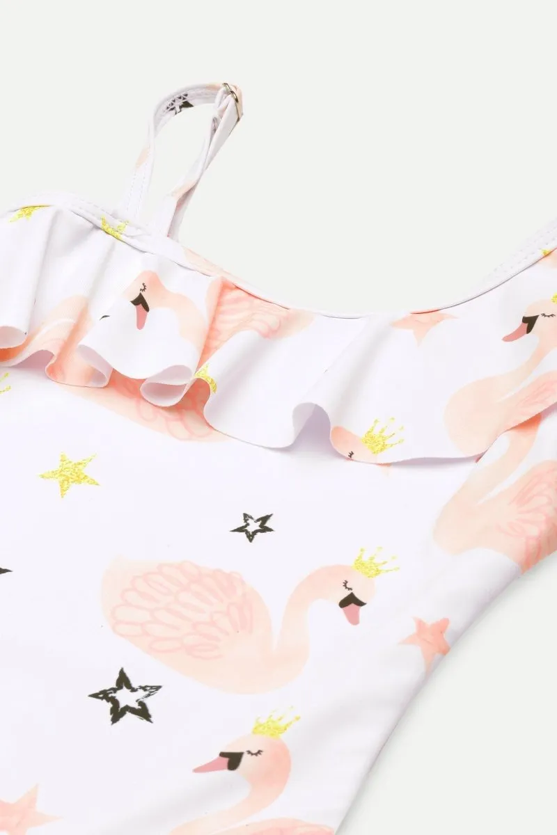 Flamingo Fling Girls Swimsuit