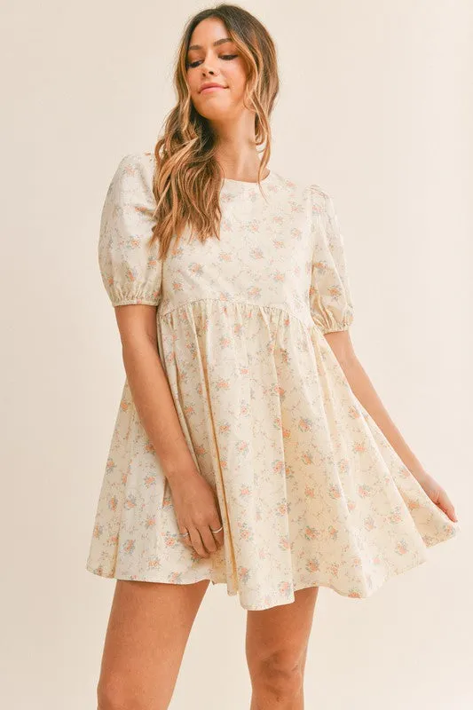 Floral Tie Back Dress