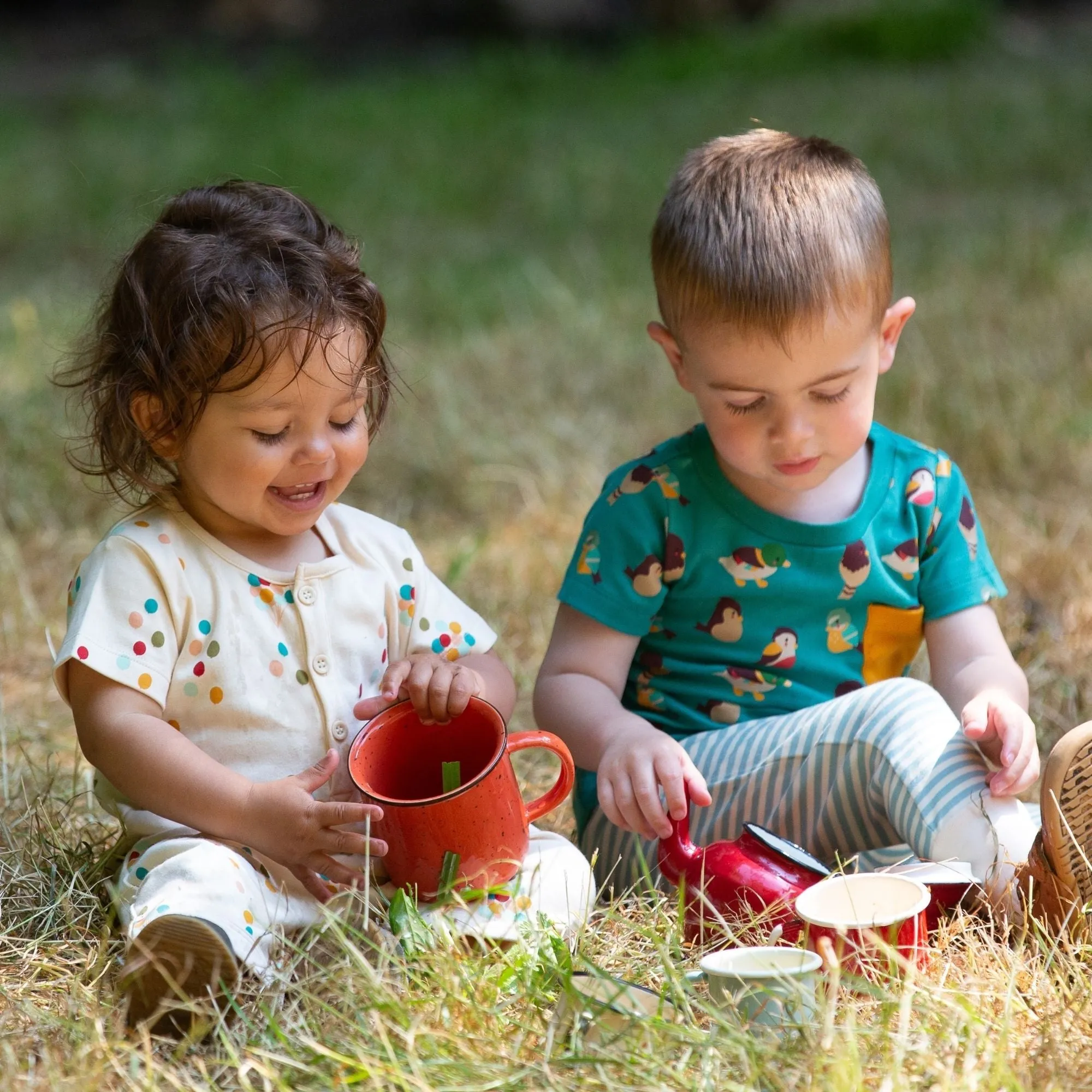 Garden Birds Organic T-Shirt & Jogger Playset