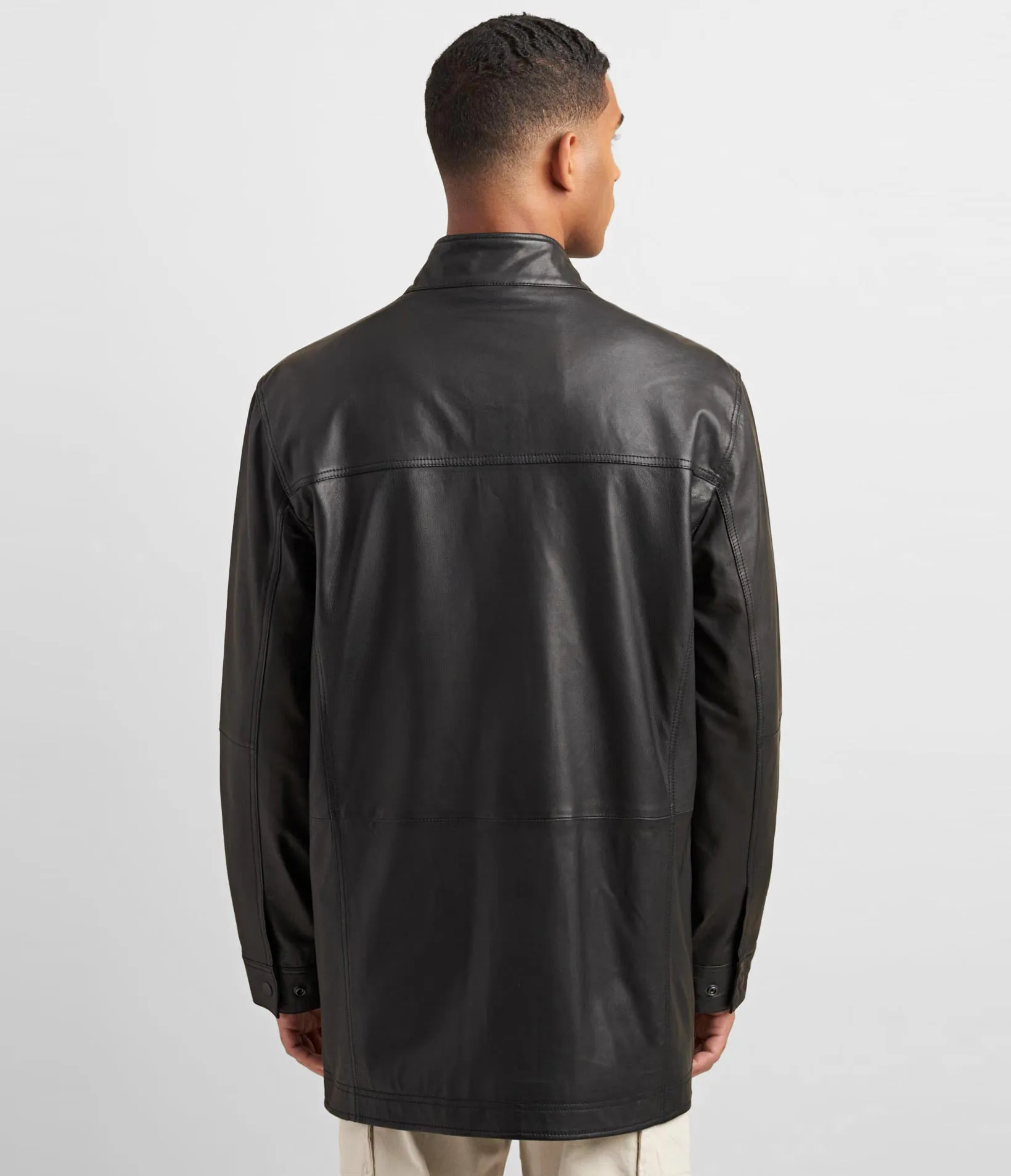 Genuine Leather Car Coat