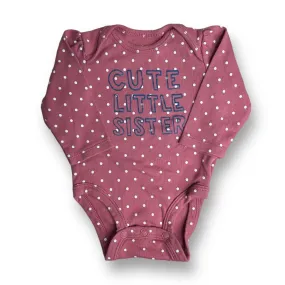 Girls Carter's Size 3 Months Rose Little Sister Bodysuit