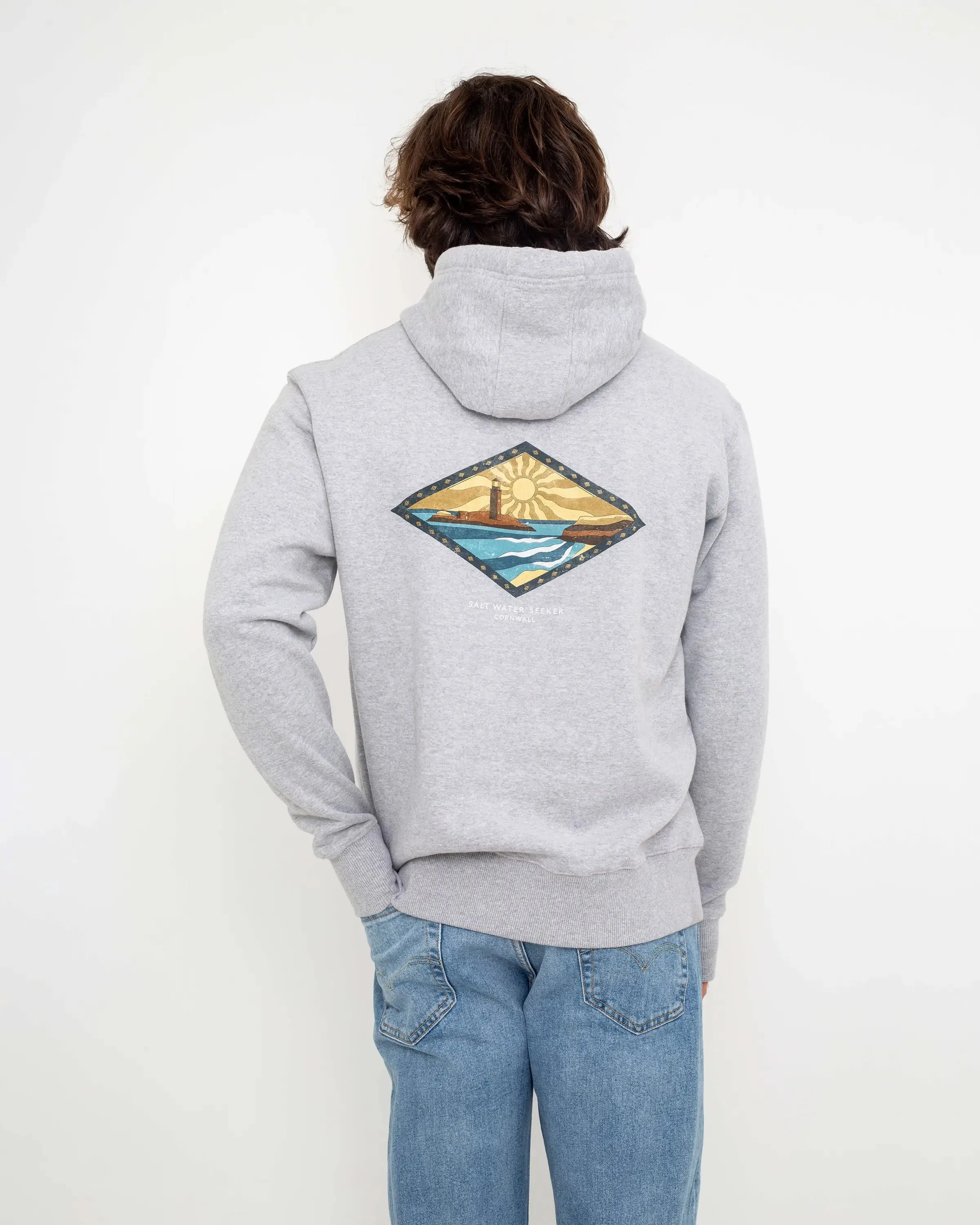 Golden Hoodie in Grey Melange