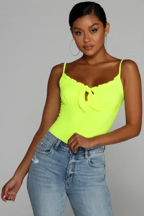 Gorgeous Glow Ruffle Bodysuit