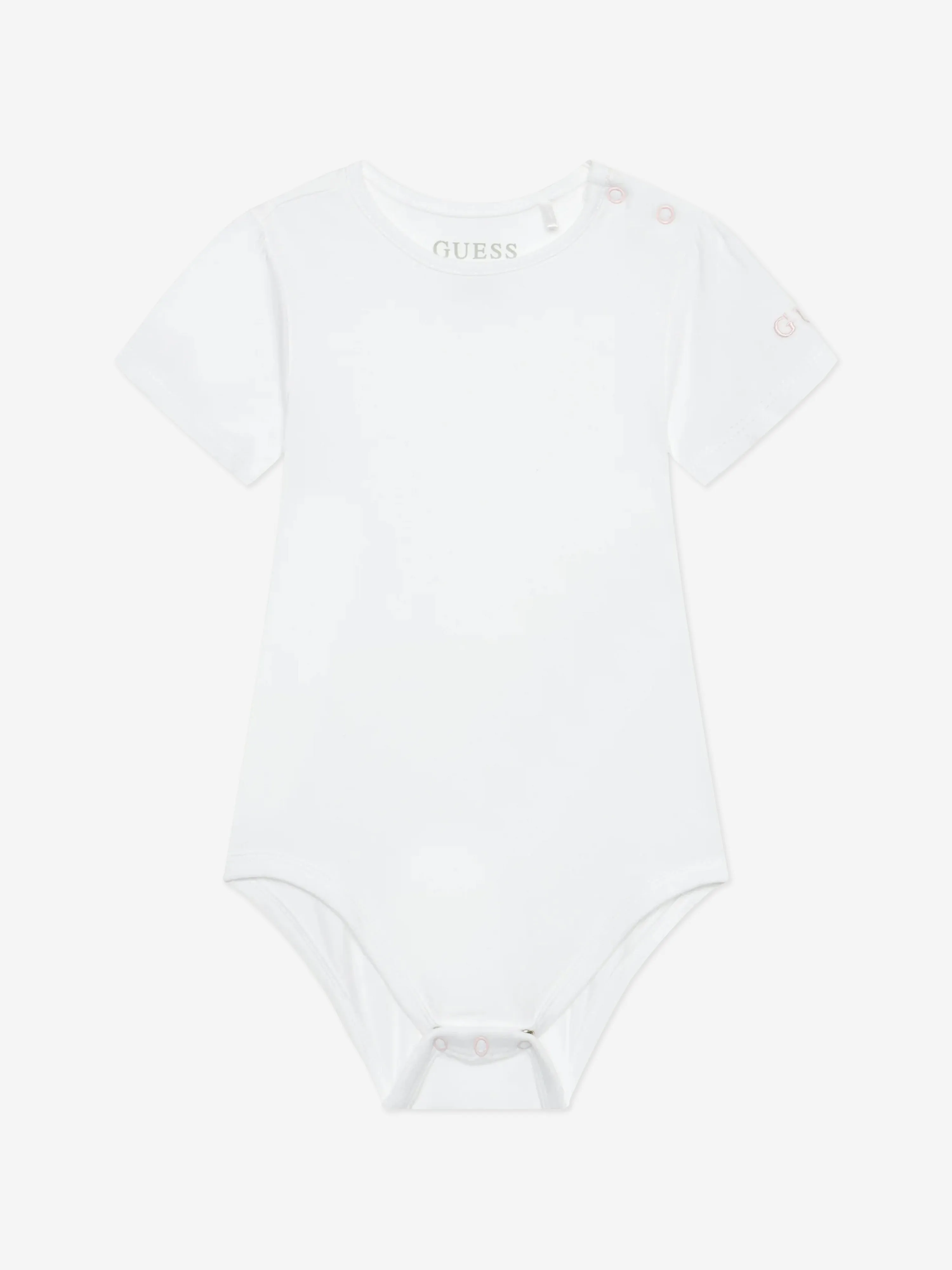 Guess Baby Girls Body And Denim Skirtall Set in White