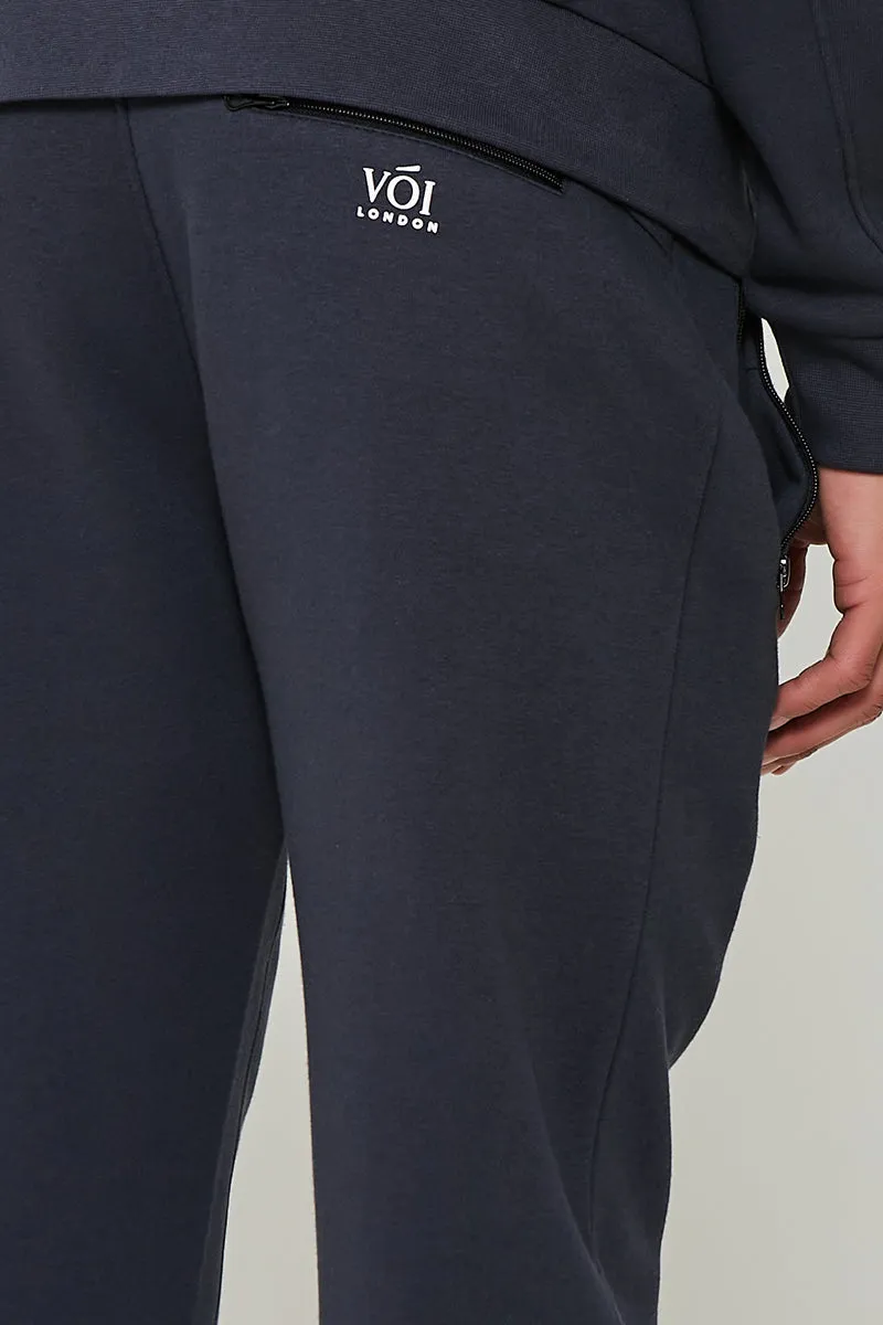 Guilford Fleece Cuffed Joggers - Navy