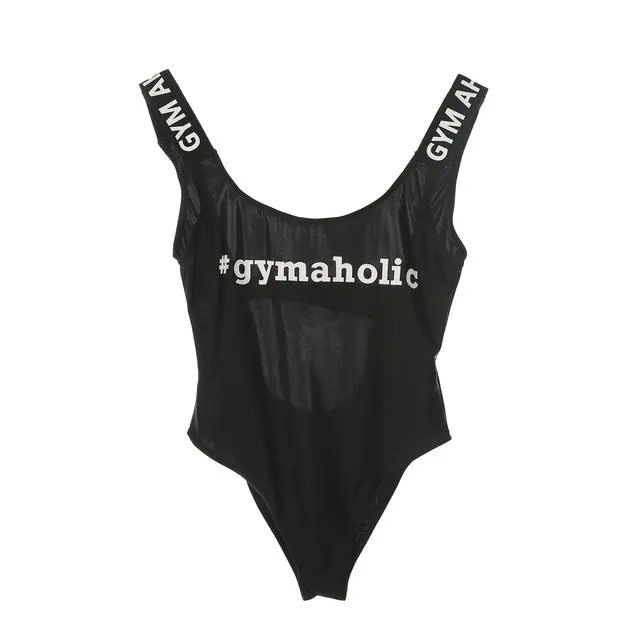 Gymaholic monokini bodysuit swimwear