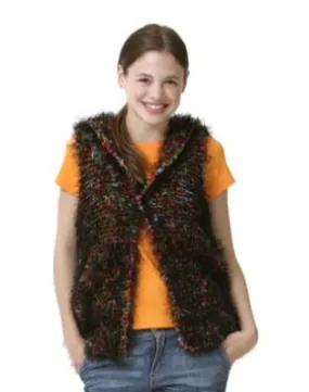 Hoodie: Fun Fur and Lion Boucle Pattern (Knit)