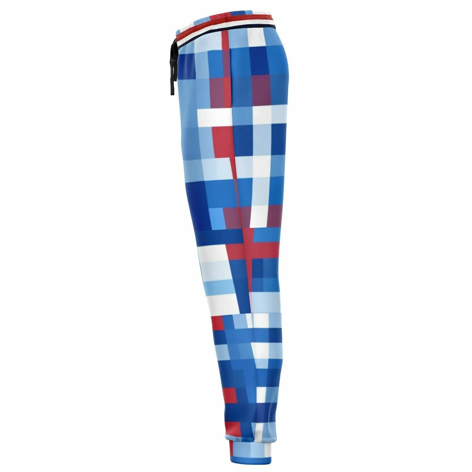 Independence Day Abstract Plaid Eco-Poly Unisex Joggers