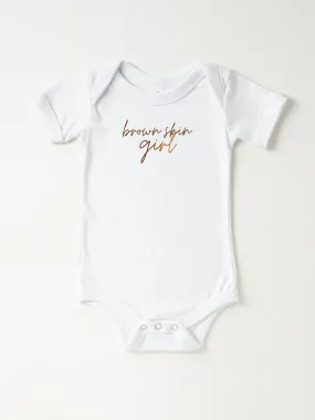 Infant Brown Skin Girl - Bodysuit