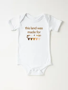 Infant This Land Was Made for You   Me - Bodysuit