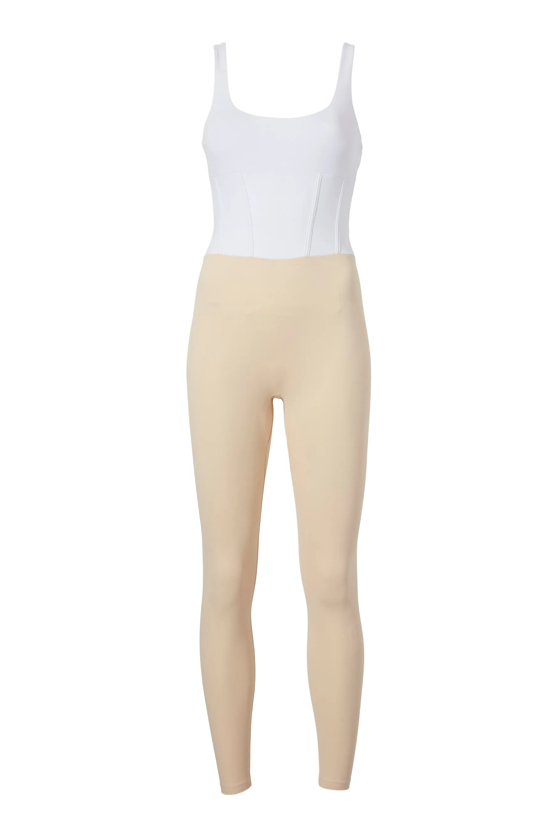 Ithaca Bustier Bodysuit - White/creme