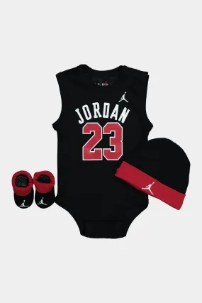 Jordan Infant Jordan 23 Jersey 3 Piece Set Black