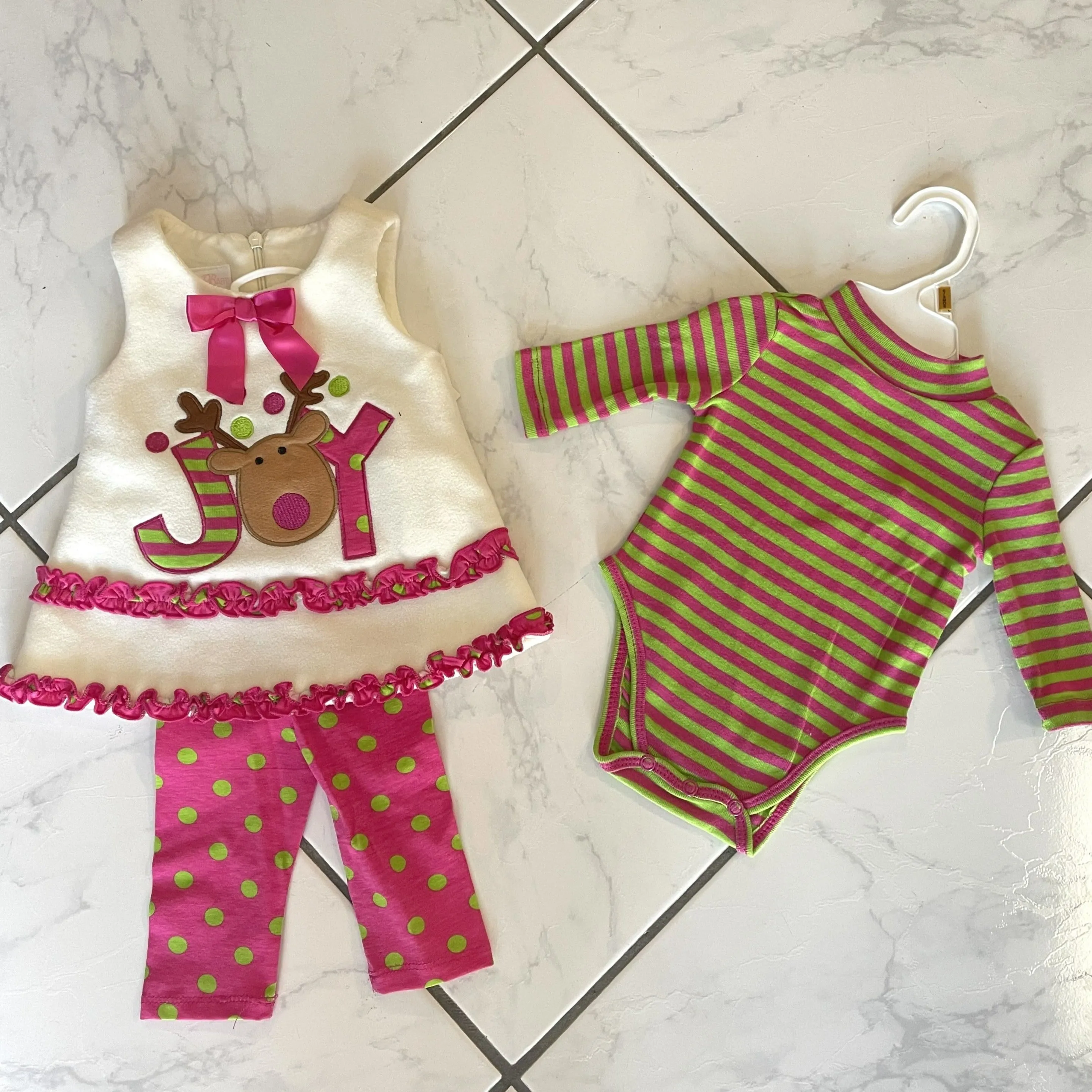 Joy Reindeer Three Piece Set | Bonnie Baby