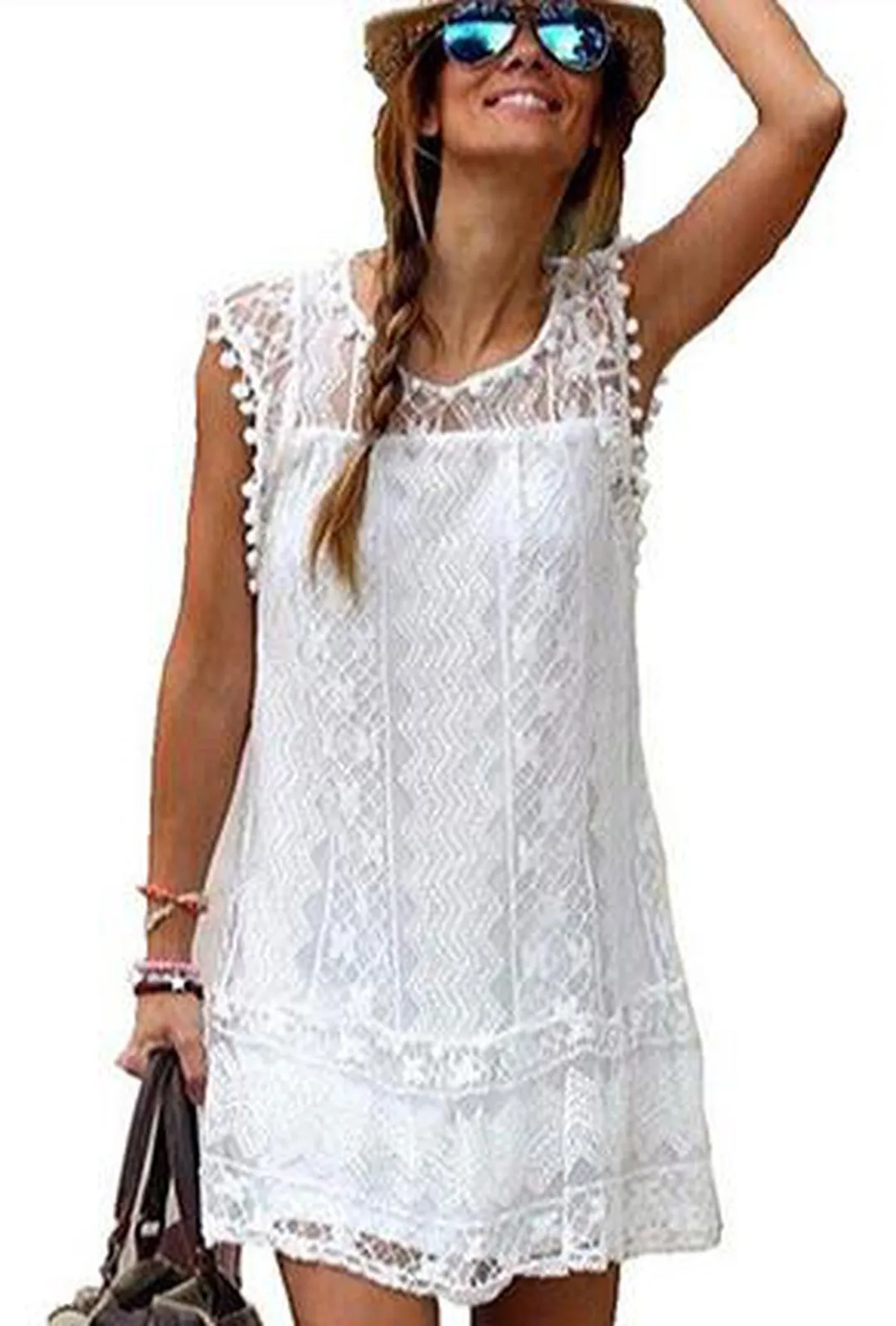 KERRY - MESH LACE DRESS