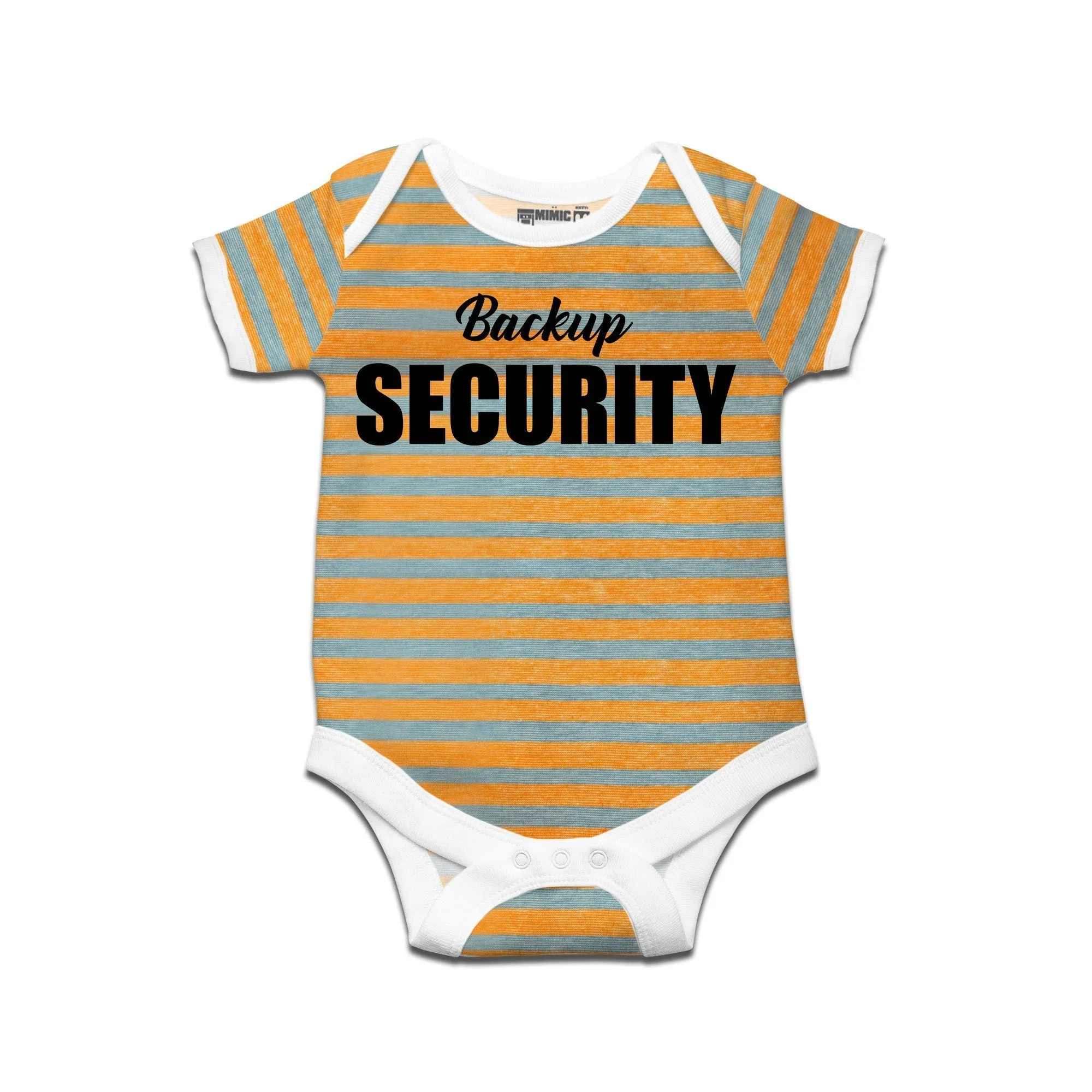 Kidswear By Ruse Backup Security Printed Striped infant Romper For Baby