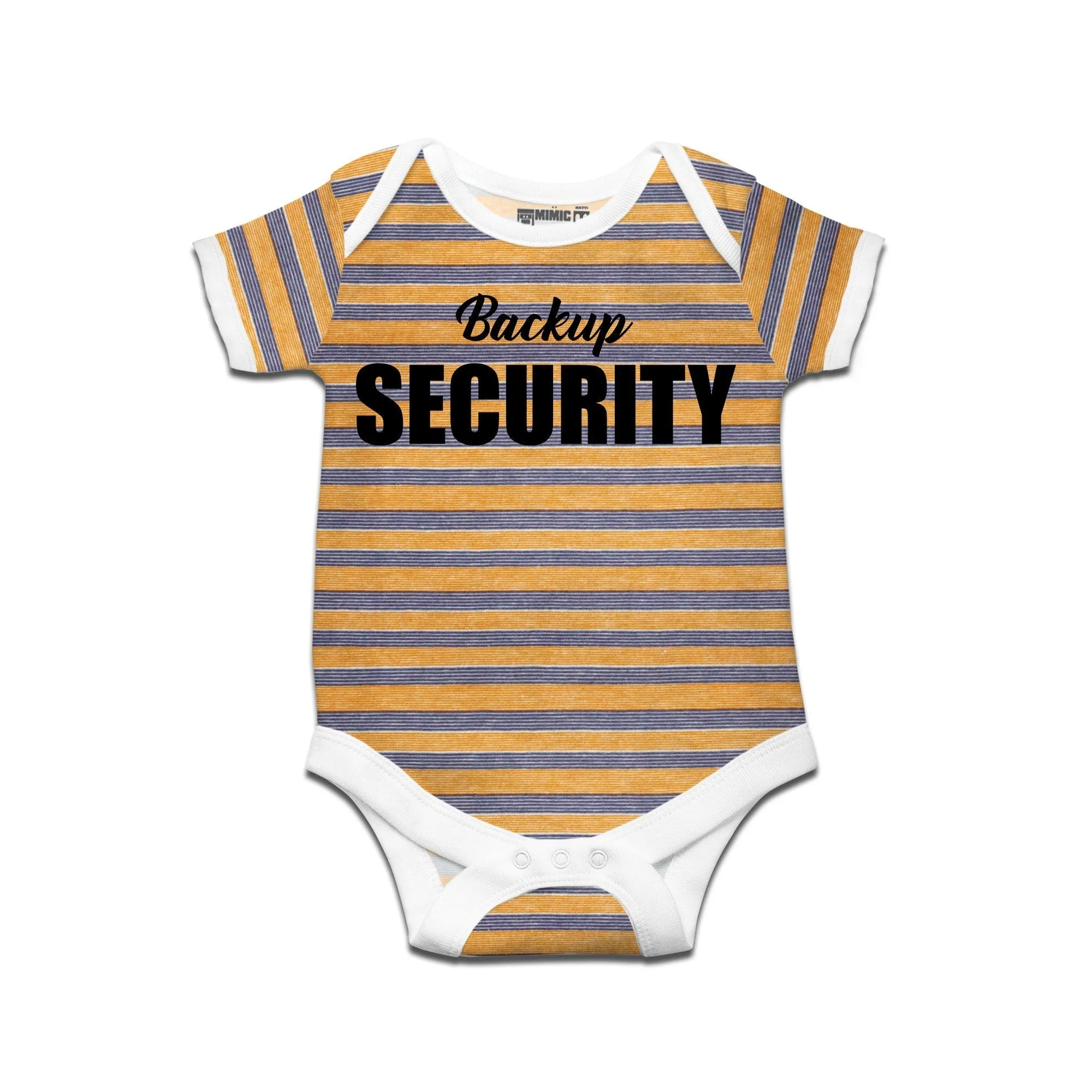 Kidswear By Ruse Backup Security Printed Striped infant Romper For Baby