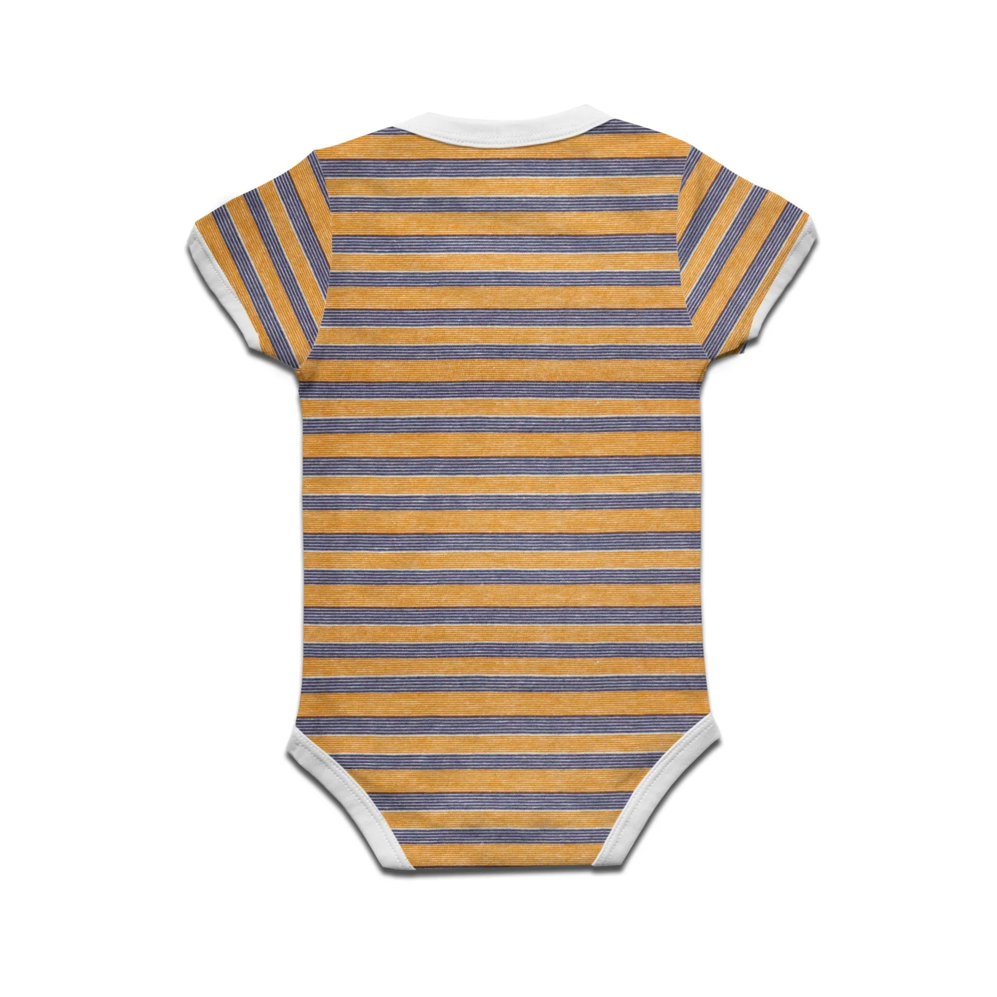 Kidswear By Ruse Backup Security Printed Striped infant Romper For Baby