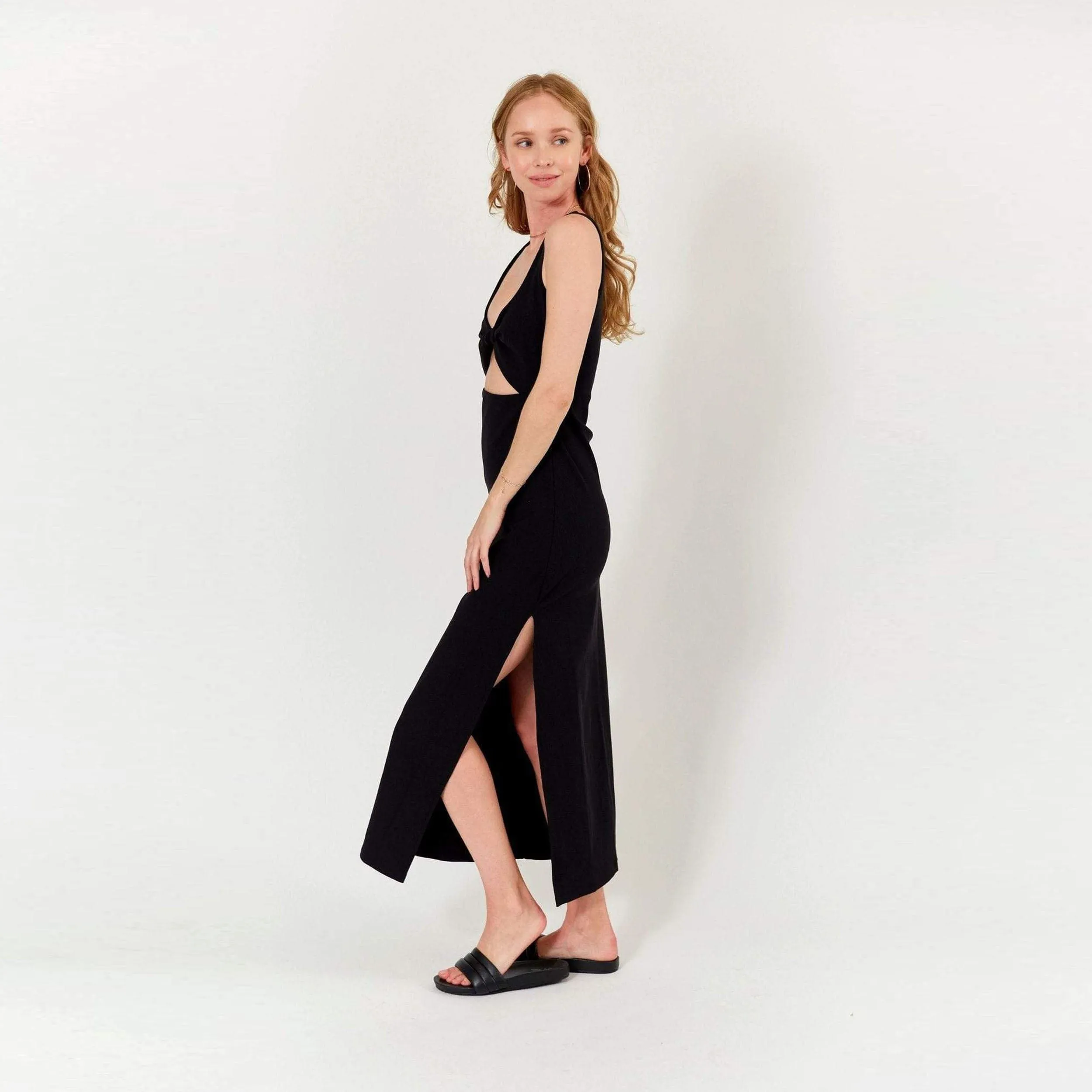 Krista Twist Dress - Black