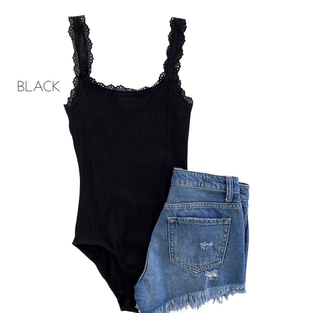 Lace Trim Bodysuit