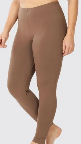 Legging pleine longueur marron