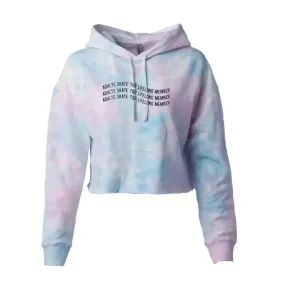 Lifelong Member Cotton Candy Hooded Crop