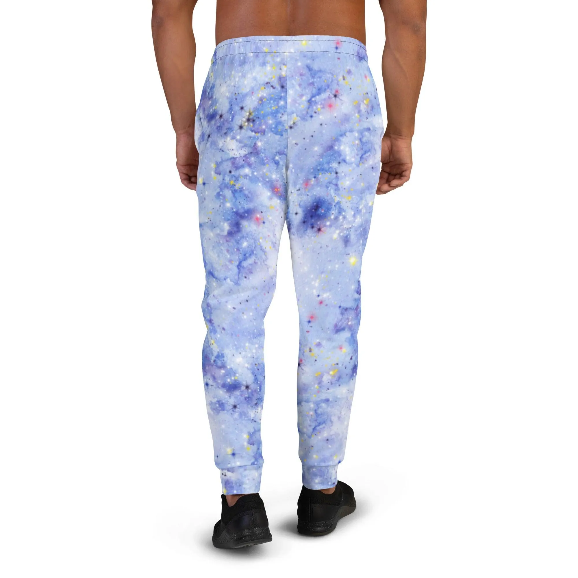 Light Blue Galaxy Men's Street Joggers