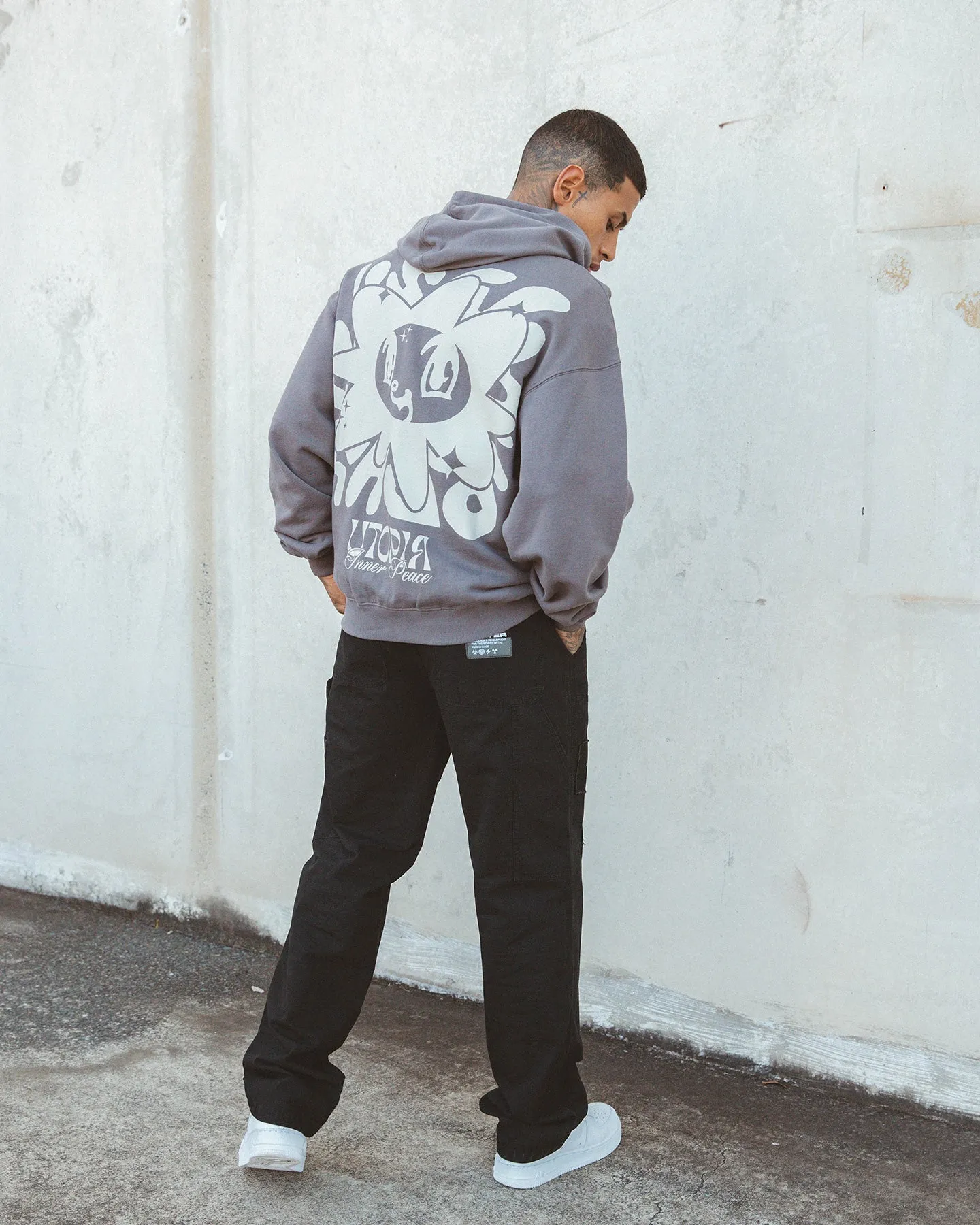 Loiter Inner Peace Hoodie Charcoal