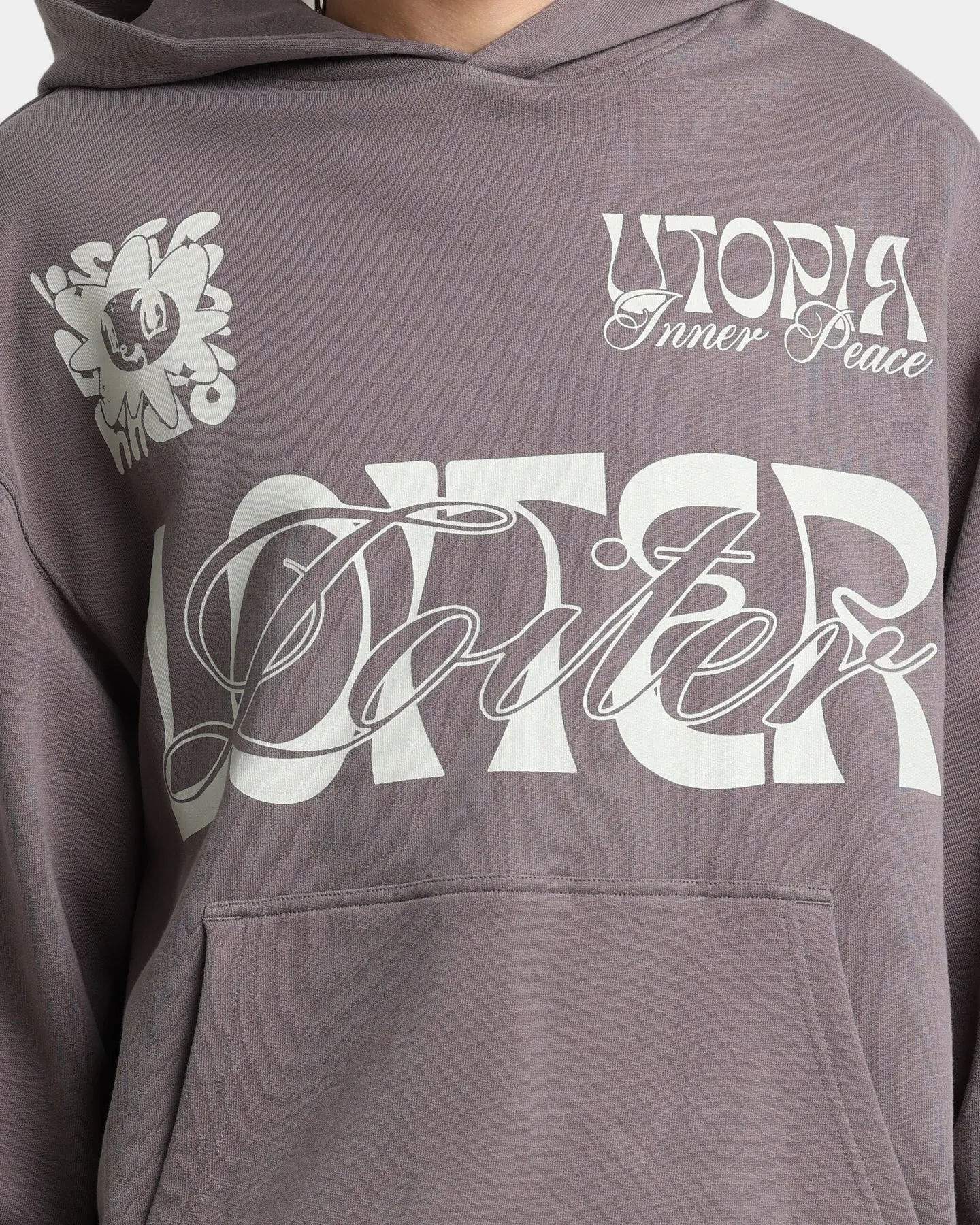 Loiter Inner Peace Hoodie Charcoal