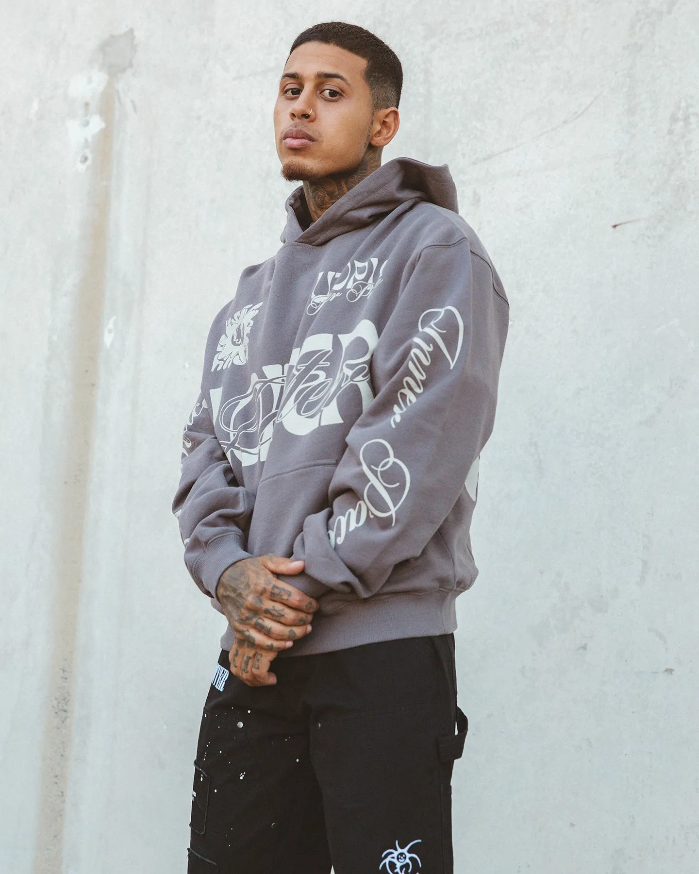 Loiter Inner Peace Hoodie Charcoal