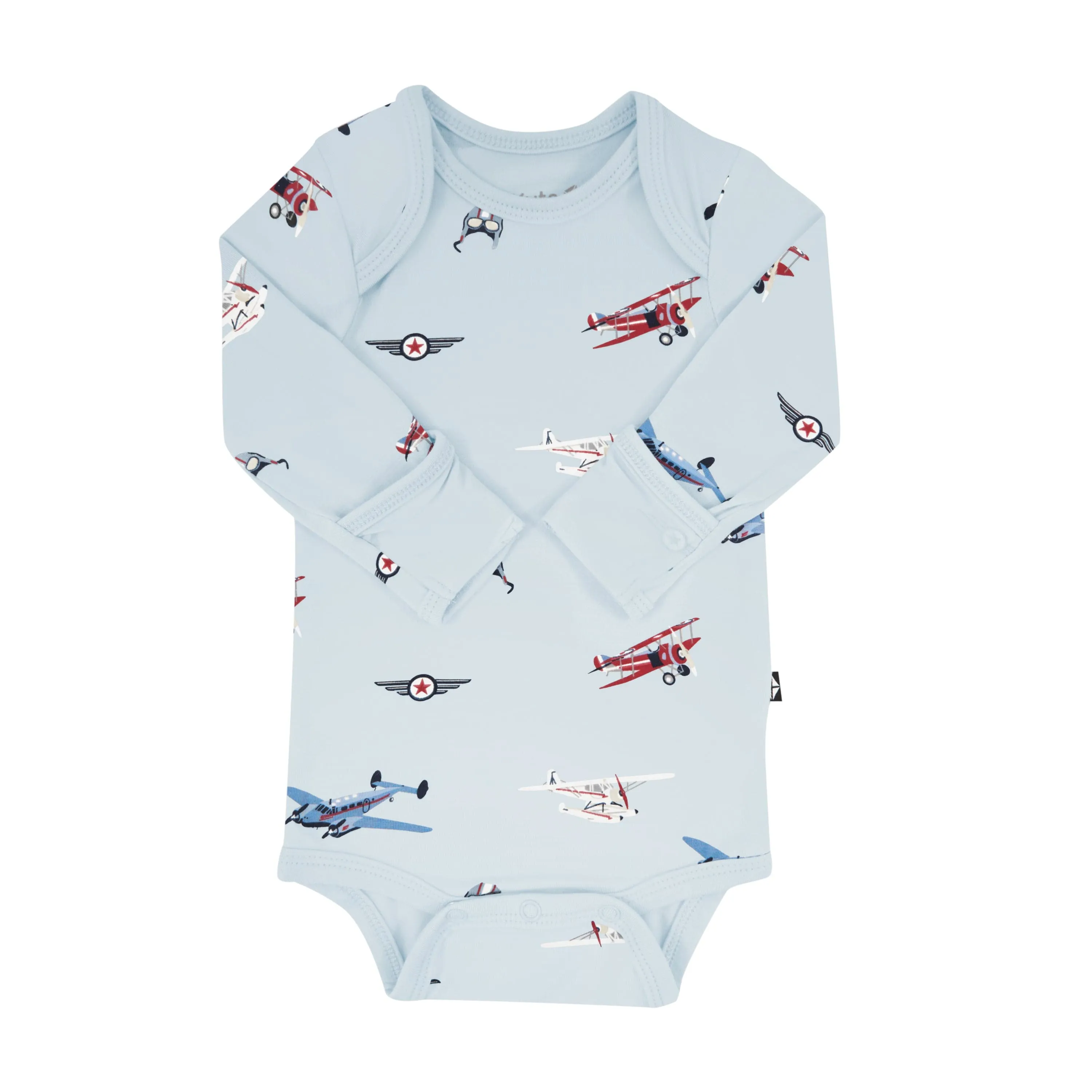 Long Sleeve Bodysuit in Vintage Planes