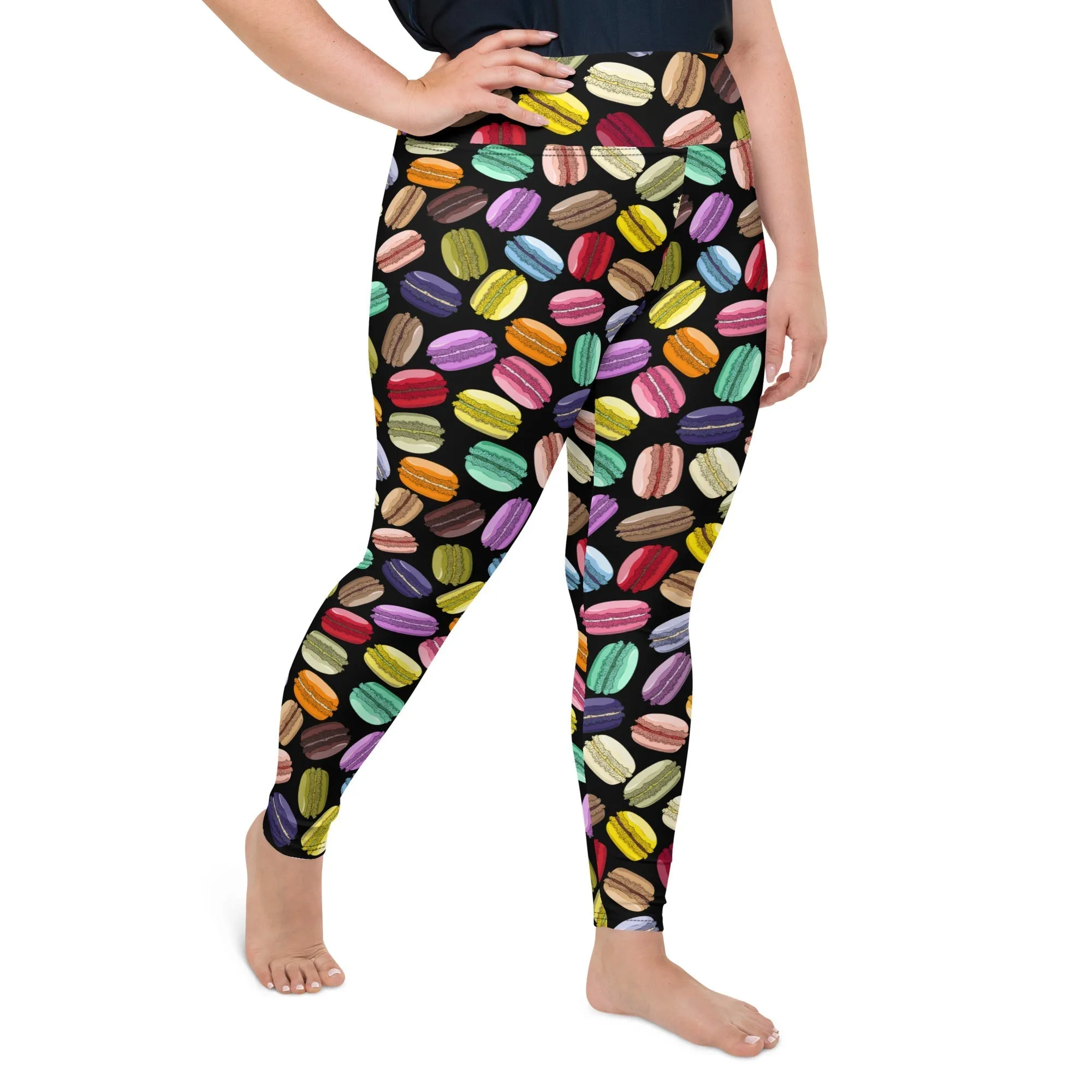 Macaroons Pattern Plus Size Leggings