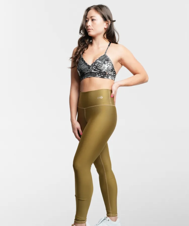 Mango Oliveish Leggings