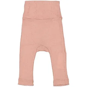 MarMar New Born Wool Pointelle Burnt Rose Piva Pants