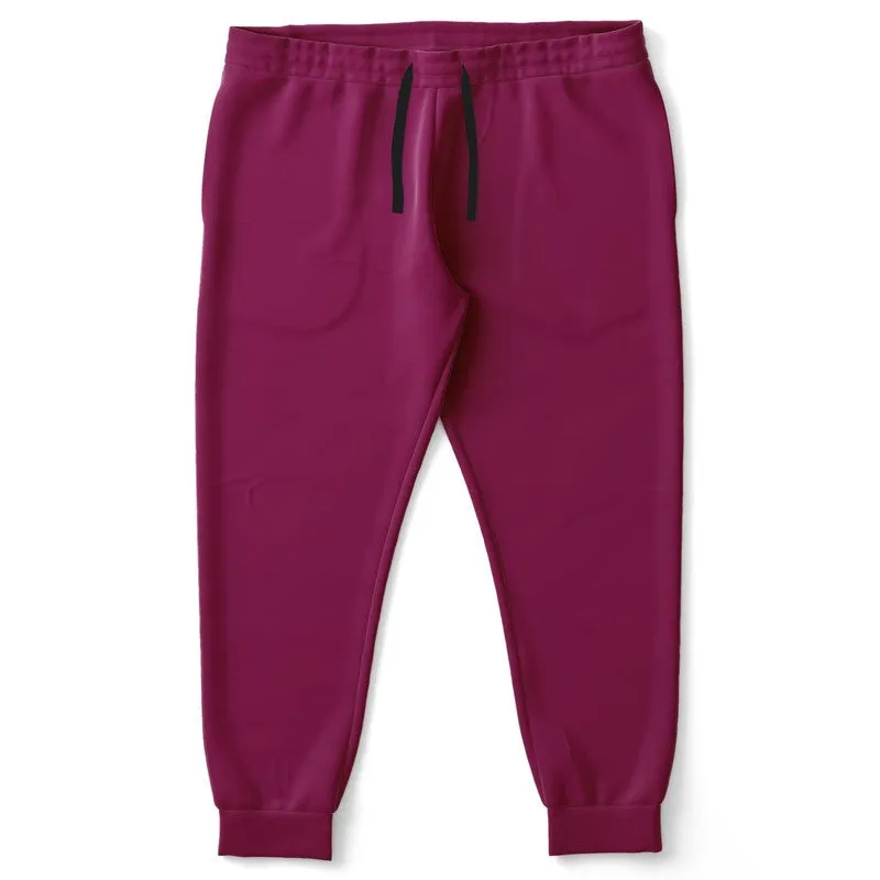 Medium Dark Magenta Joggers | Unisex | with PLUS sizes | Medium Dark Pure Magenta | C0M100Y0K60