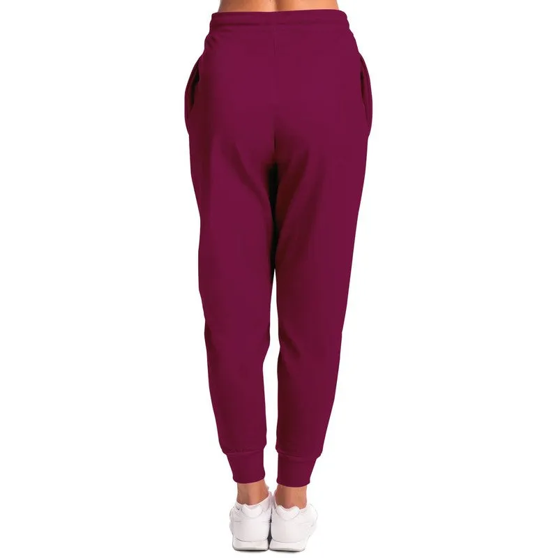 Medium Dark Magenta Joggers | Unisex | with PLUS sizes | Medium Dark Pure Magenta | C0M100Y0K60