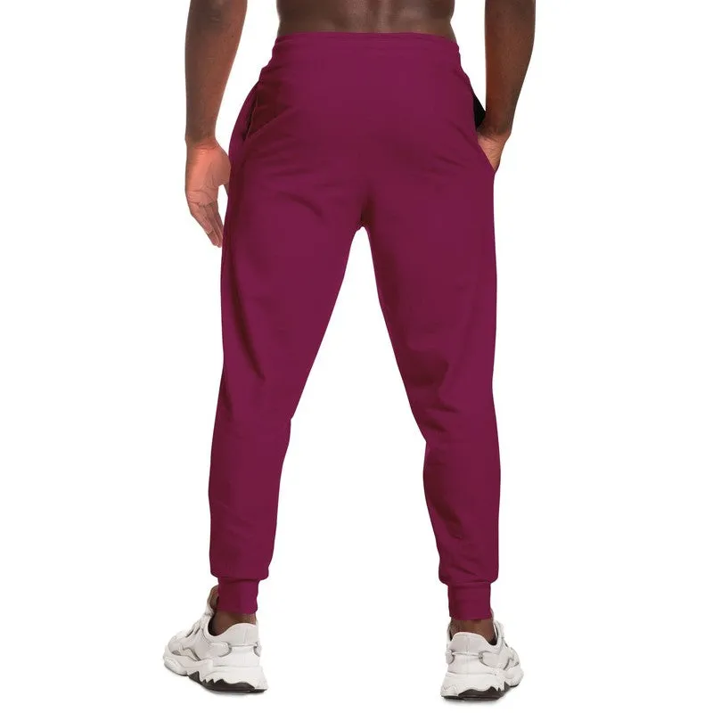 Medium Dark Magenta Joggers | Unisex | with PLUS sizes | Medium Dark Pure Magenta | C0M100Y0K60