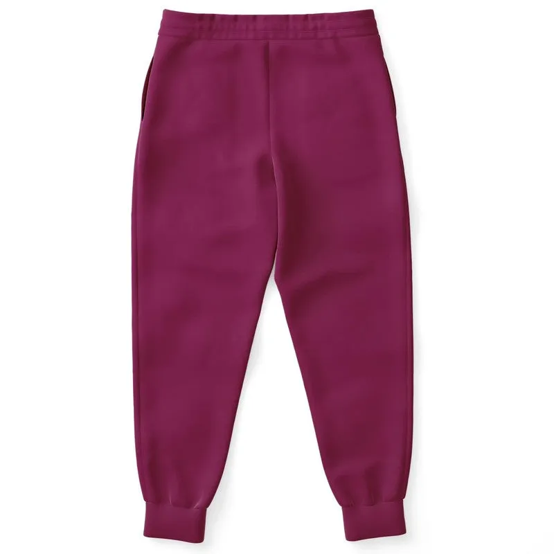 Medium Dark Magenta Joggers | Unisex | with PLUS sizes | Medium Dark Pure Magenta | C0M100Y0K60