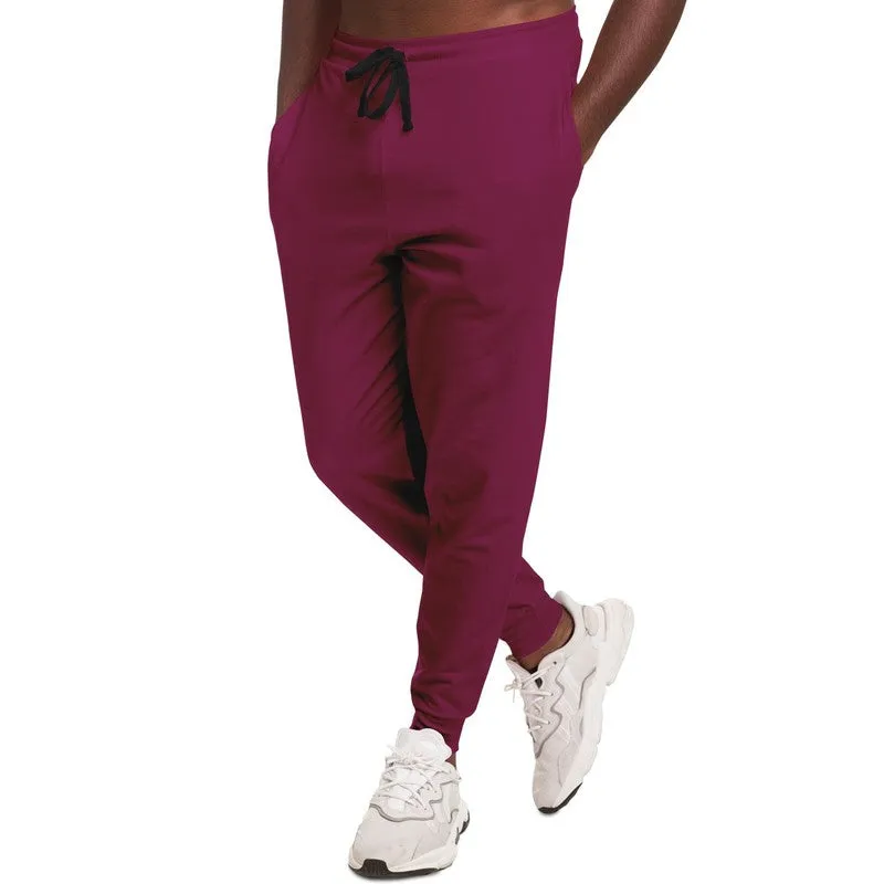 Medium Dark Magenta Joggers | Unisex | with PLUS sizes | Medium Dark Pure Magenta | C0M100Y0K60