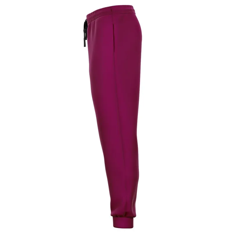 Medium Dark Magenta Joggers | Unisex | with PLUS sizes | Medium Dark Pure Magenta | C0M100Y0K60