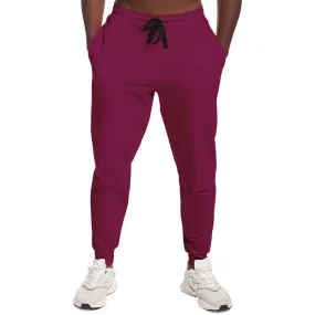 Medium Dark Magenta Joggers | Unisex | with PLUS sizes | Medium Dark Pure Magenta | C0M100Y0K60